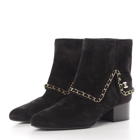 chanel suede calfskin short boots|Short Boots .